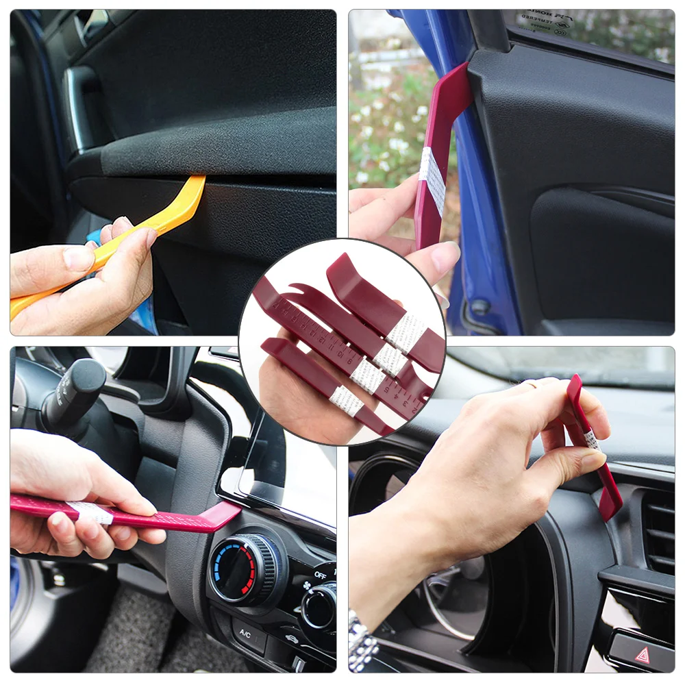 Plastic Auto Dismantle Tools Kit Car Radio Door Clip Panel Trim Dash Audio Removal Installer Pry Kit Refit Set