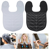 Silicone Hair Cutting Collar Hair Dyeing Shawls Hairdressing Cape Neck Wrap Guard Haircut Shoulder Pad Scarf