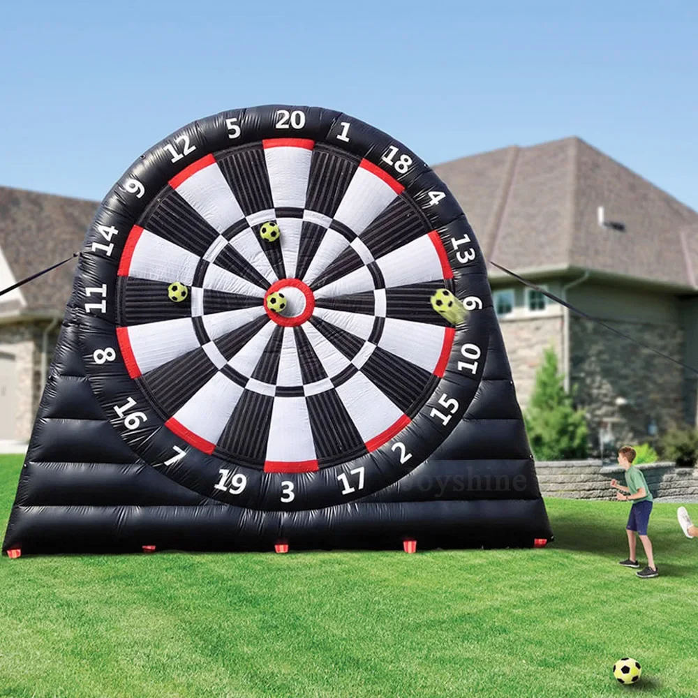 

Hot Sale Outdoor Inflatable Game PVC Inflatable Dart Board Inflatable Football Soccer Darts Game With Ball