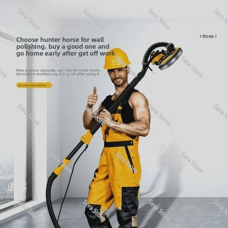 Wall sander, hand-held self-vacuuming, ceiling putty, dust-free machine, sandpaper machine, polishing machine, wall grinder