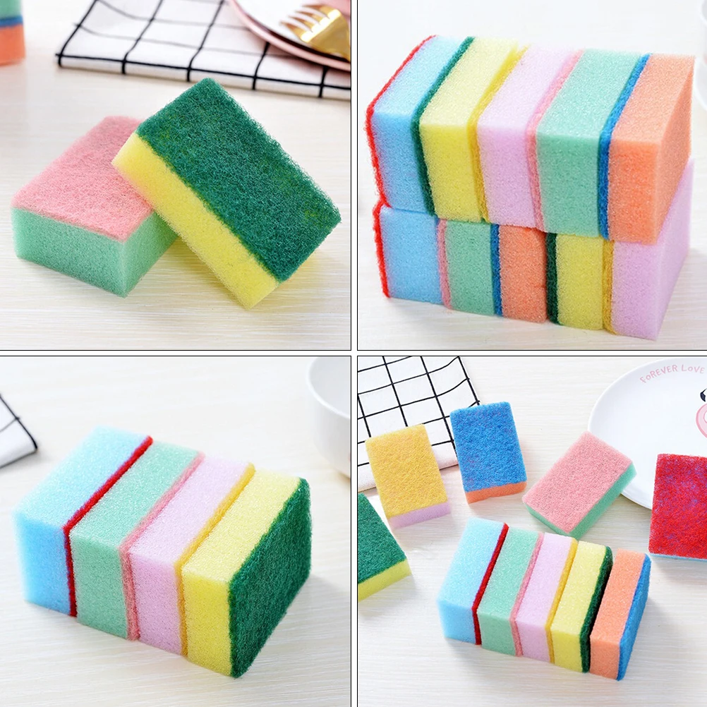 

50 pcs Nano Cleaning Sponge Scouring Dishwashing Decontamination Brush Kitchen Scrub Sponge Cleaning Tool Home Supplies
