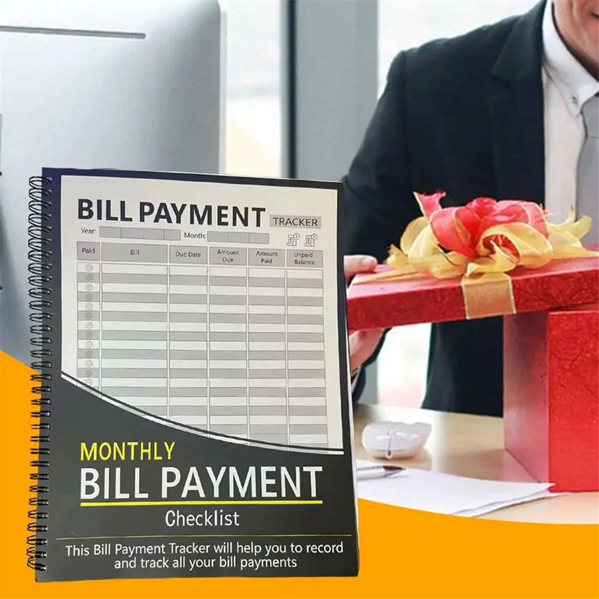 AAAE ежемесячный органайзер для счетов, трекер для оплаты, блокнот, домашний бюджет, расписание, трекер расходов и счетов для мужчин и женщин
