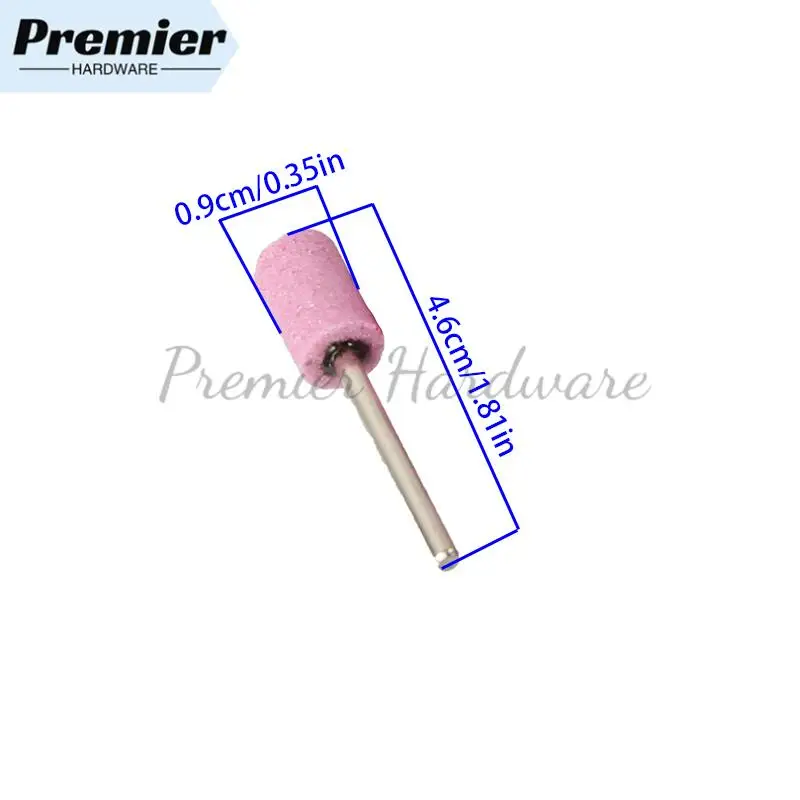 100Pcs Abrasive Mounted Grinding Stone Head 10mm Abrasive Polishing Wheel Bit Shank For Dremel Rotary Tools Grinder Drill