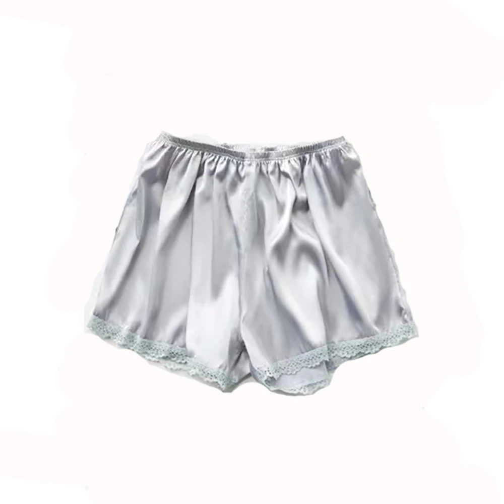 

Thin Home Summer Spring Satin Girl Women Women's Breeches Lace Safety Shorts Pants Boxer Panties