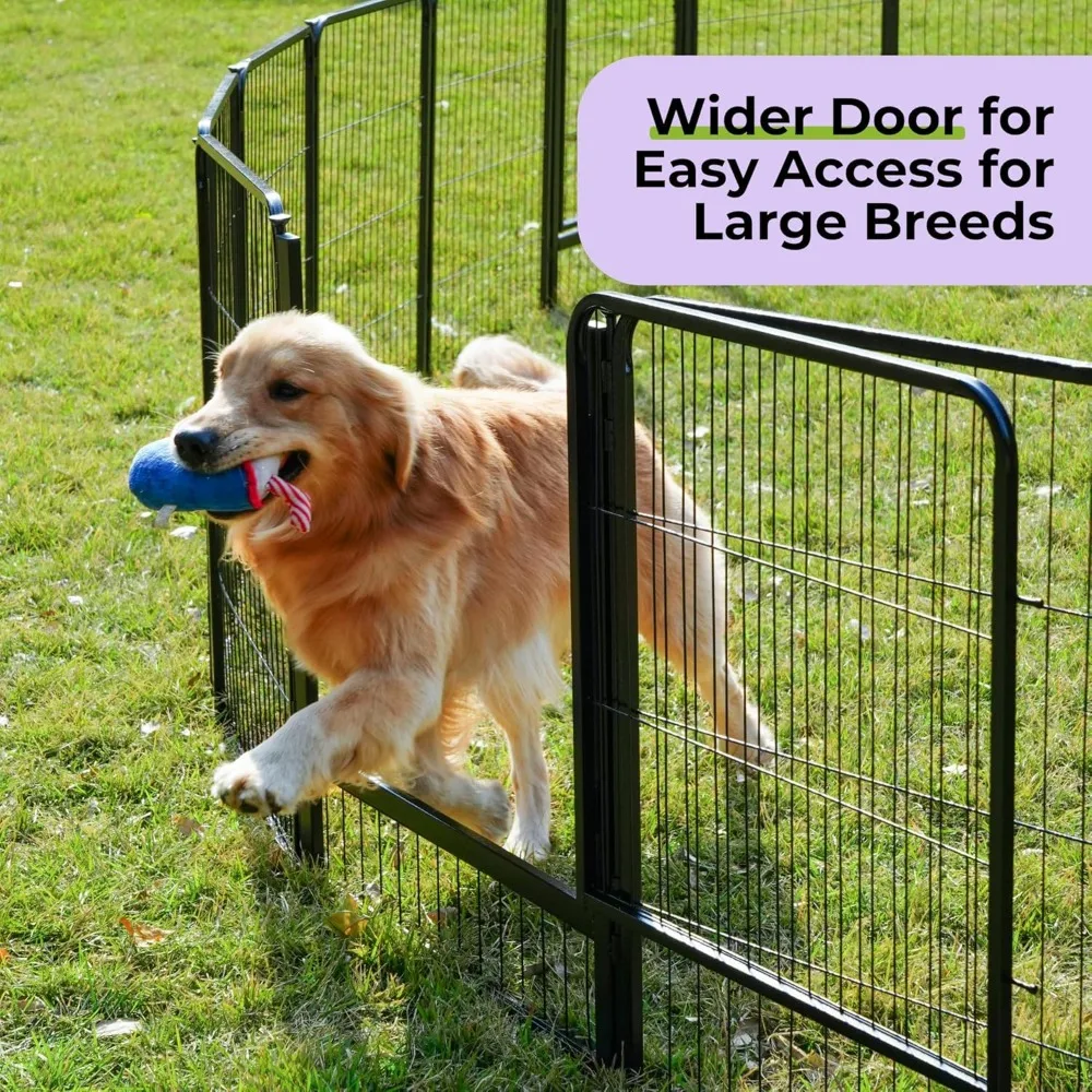 روضة أطفال للكلاب الداخلية شديدة التحمل، 24 بوصة، 24 لوحة، مثالية للكلاب والجراء الصغيرة، حاوية لعب آمنة، منطقة لعب مجانية للحيوانات الأليفة #4