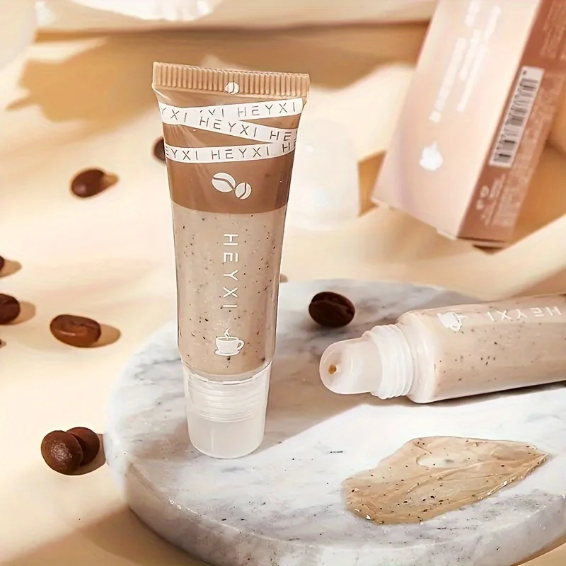 مقشر شفاه القهوة - ترطيب عميق، يحتوي على مستخلصات طبيعية، لطيف وغير محفز، مناسب لجميع أنواع البشرة