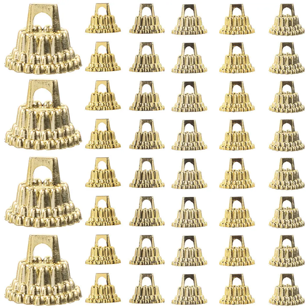 

100Pcs Xmas Ornament Hangers Caps DIY Plastic Christmas Decoration Tops Replacement Charms for Holiday Tree Party Supplies