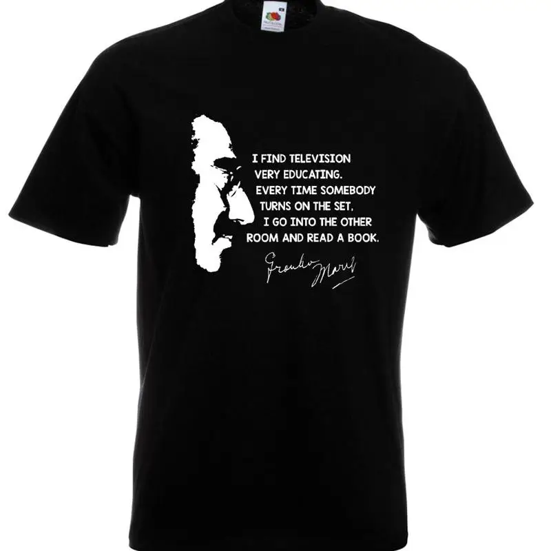 

Groucho Marx T Shirt Brothers I Find Television Very Educating