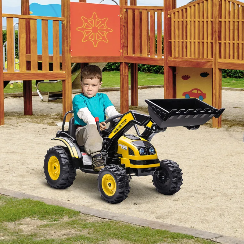 Battery Battery powered Construction Controls Excavator Play Powered Ride Simple Truck 6V Kids Ride on Excavator, Bulldozer, Ele