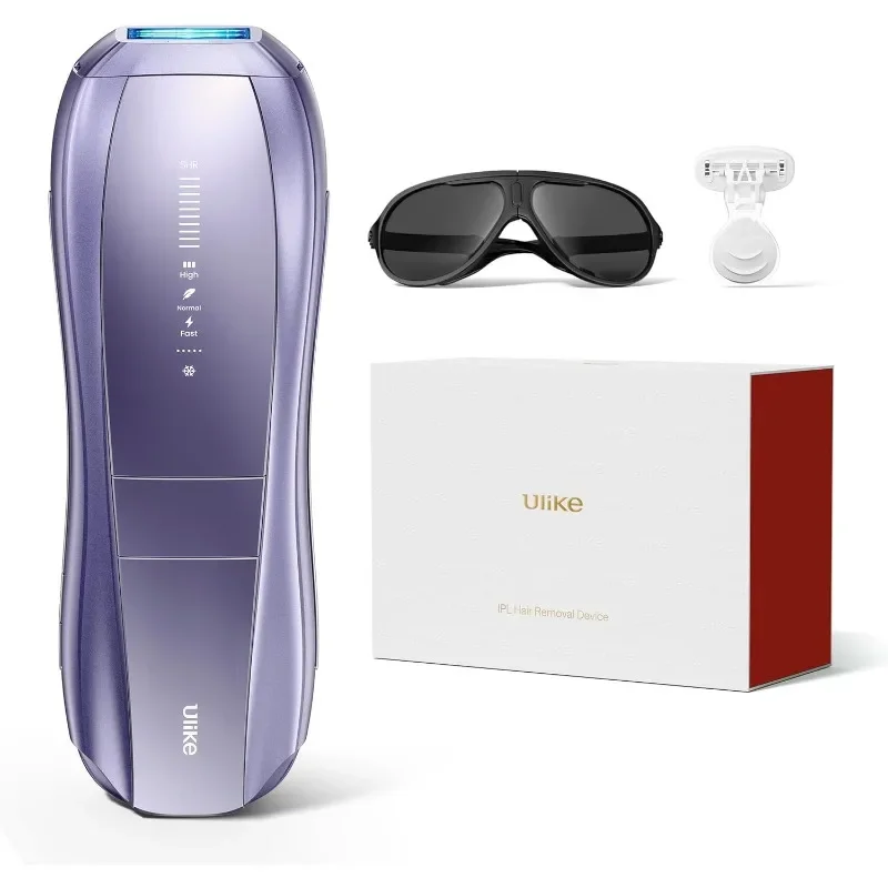 Ulike Laser Hair Removal, Air 10 IPL Hair Removal for Women and Men, 65°F Ice-Cooling Contact, Dual Lights, Skin Sensor