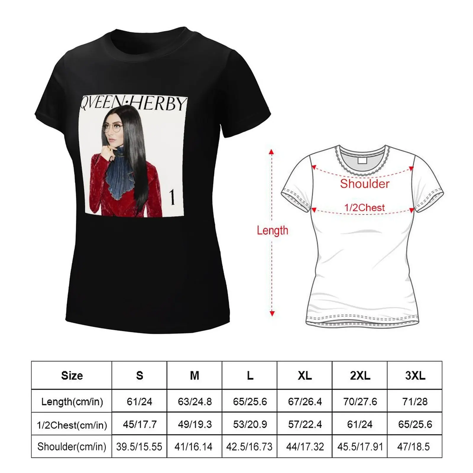 Qveen Herby T-Shirt animal print Female clothing graphics Woman T-shirts