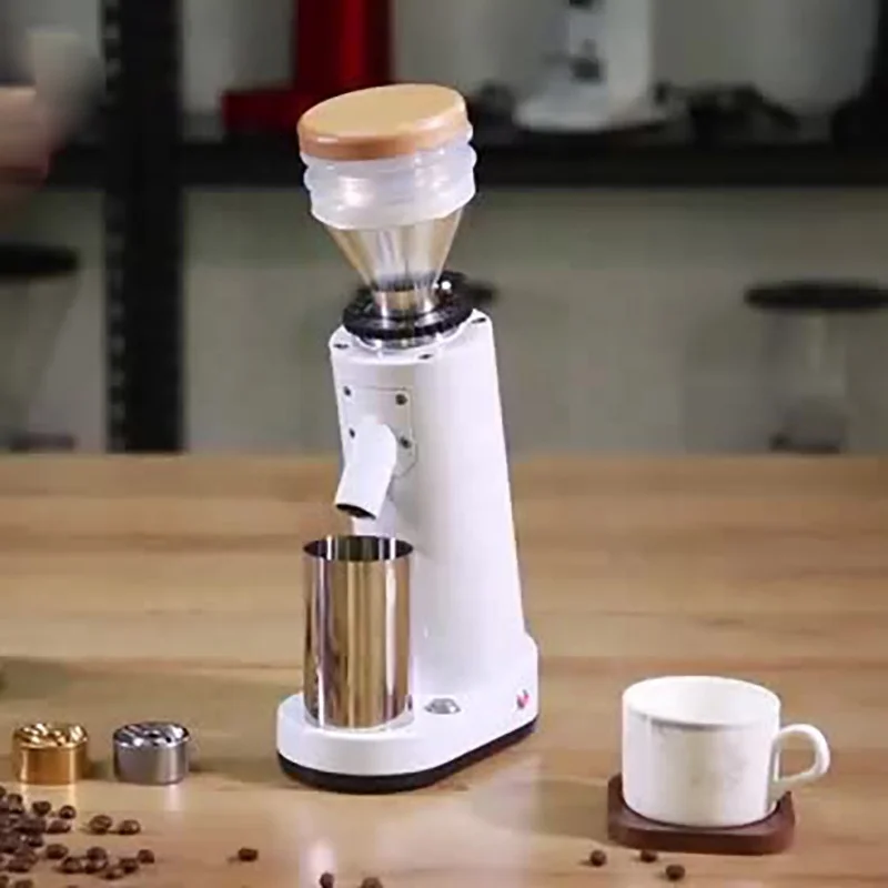 Portable 110V 220V Adjustment Commercial Electric Mill Professional Espresso Blowing Hopper Coffee Bean Grinders