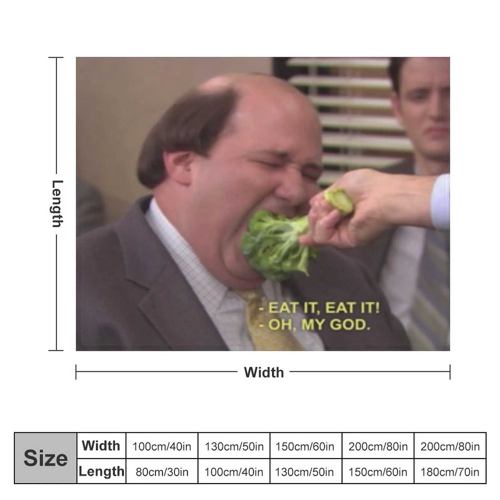 Kevin and Broccoli - The Office Throw Blanket Sleeping Bag Polar Blankets