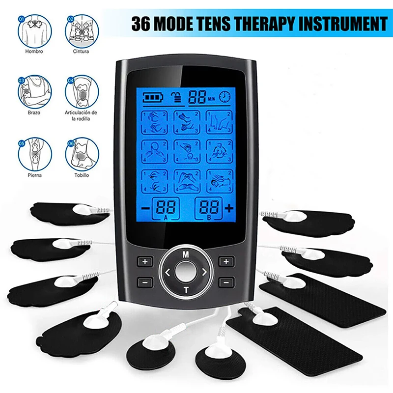 

Tens Muscle Stimulator 36-Mode Electric EMS Acupuncture Body Massage Digital Therapy Slimming Machine Electrostimulator