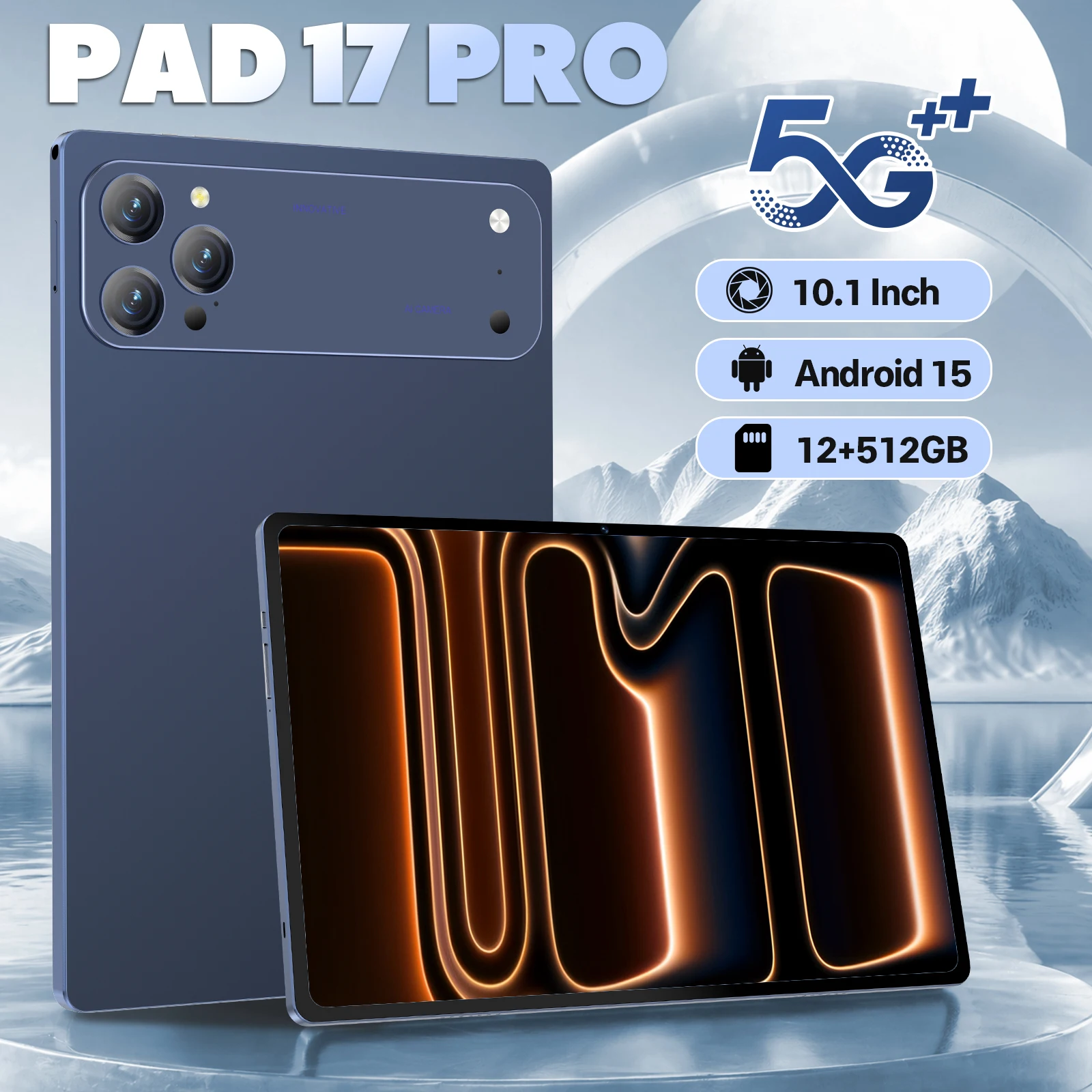Global Global Version Tablets Pad 17 Pro Android 15 12GB+512GB 10000mAh Tablet PC WiFi GPS 10.1 inch HD 4K 5G Dual SIM Card Tab - Aliexpress Deal