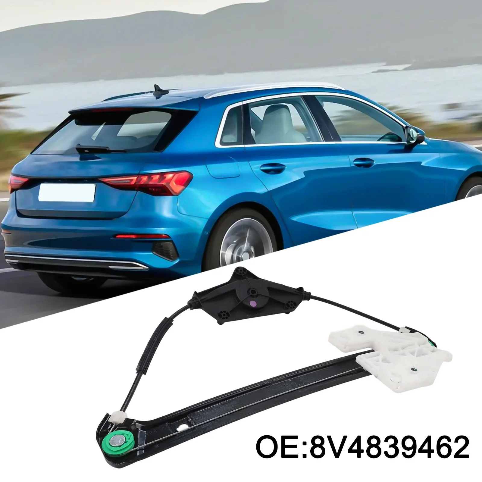 

Right Rear Driver Side Electric Window Regulator for A3 8V 8V4839462 Compatible with Models 2013 to 2020 OEM Number 8V4 839 462