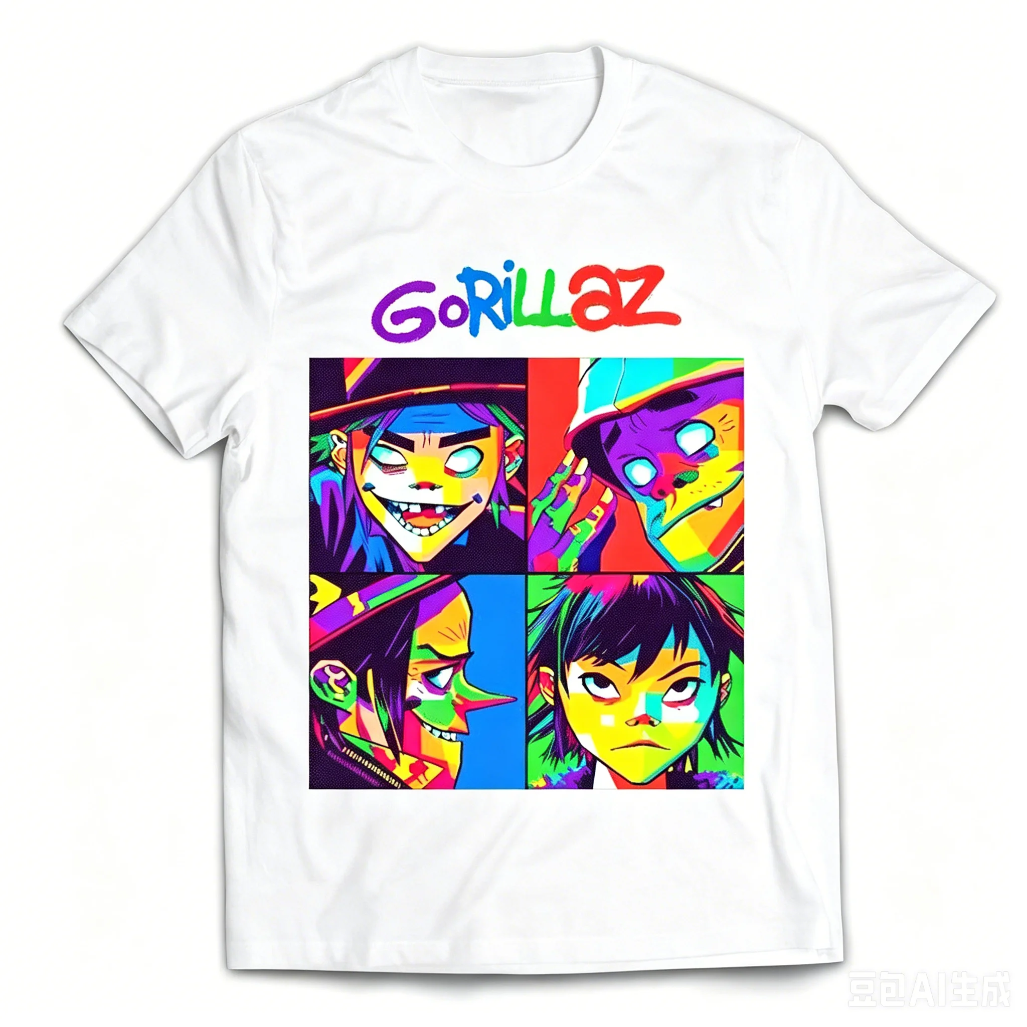 Gorillaz 2-D Murdoc Niccals Noodle Russel Hobbs Graphic Unisex Shirt 2026 New Men Fashion Y2k 100%Cotton Short Sleeve Tshirt
