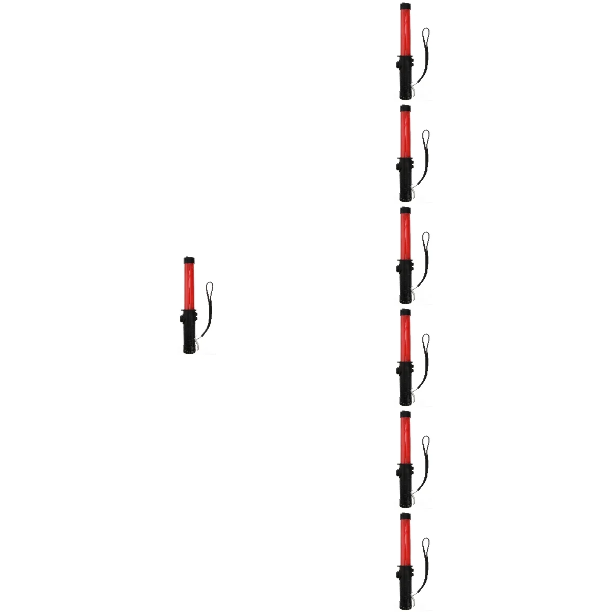 

7pcs traffic traffic led wand flashlight lighted traffic wand traffic control wand parking attendant wand