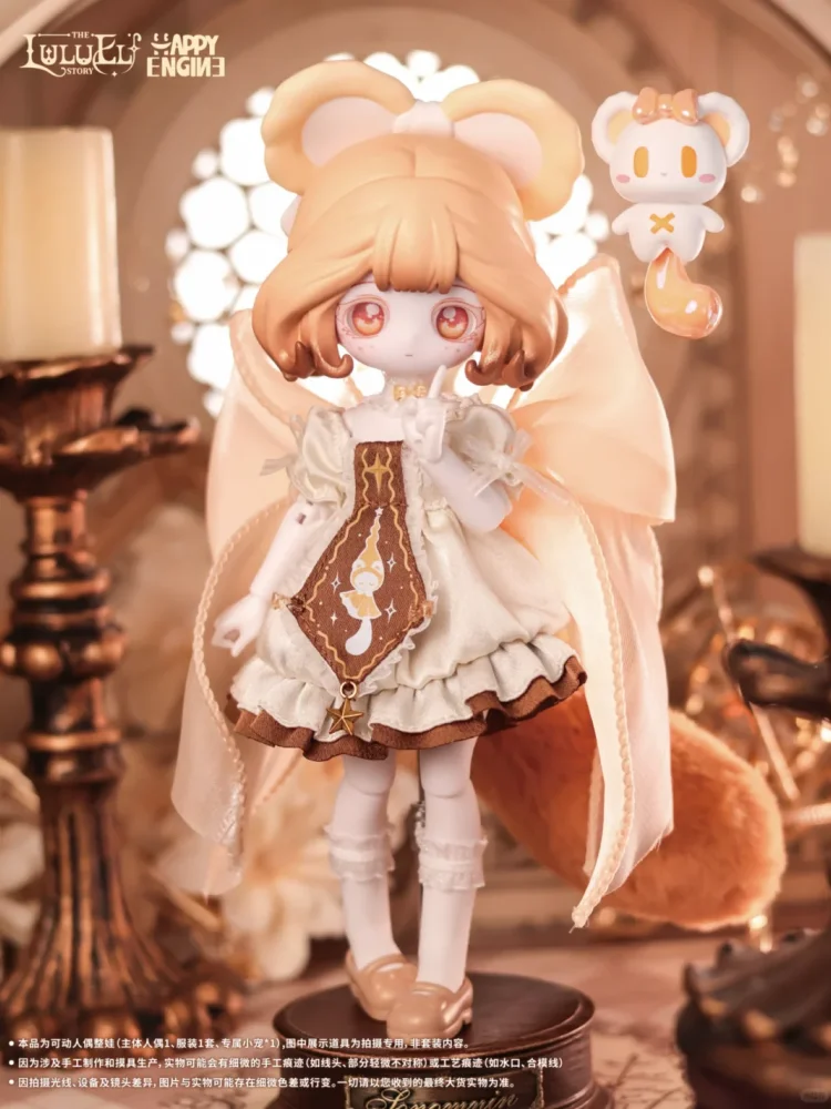 

Authentic LULULING Story Golden Bear Limited Trading Card Vinyl Plush Trendy Toy Collection Figure Birthday Christmas Gift 2025