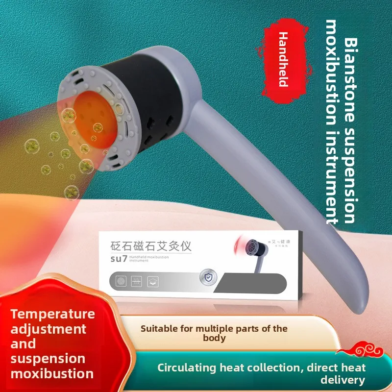 

Handheld Bian Stone Moxa Cup - Portable Warming Tool for Gua Sha & Moxibustion Therapy
