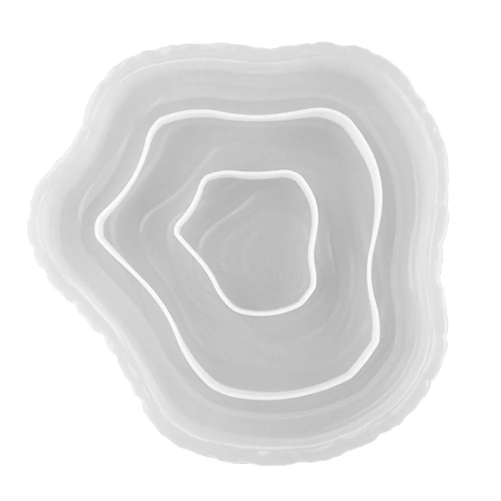 

1pc Silicone For Diy Tree Trunk Resin Crafts Decor Plate Tray Handmade Reusable Mold Tabletop Diy Crafts Mold For Jewelry Making