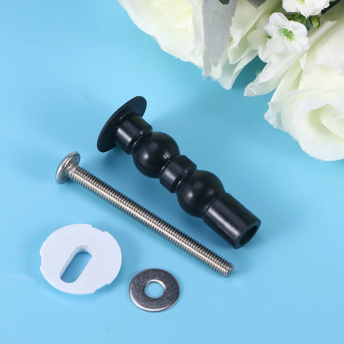 

4Pcs Toilet Lid Screw Expansion Screws Stainless Steel Rubber Grip Strong Reliable Fastener Replacement for Standard Toilets