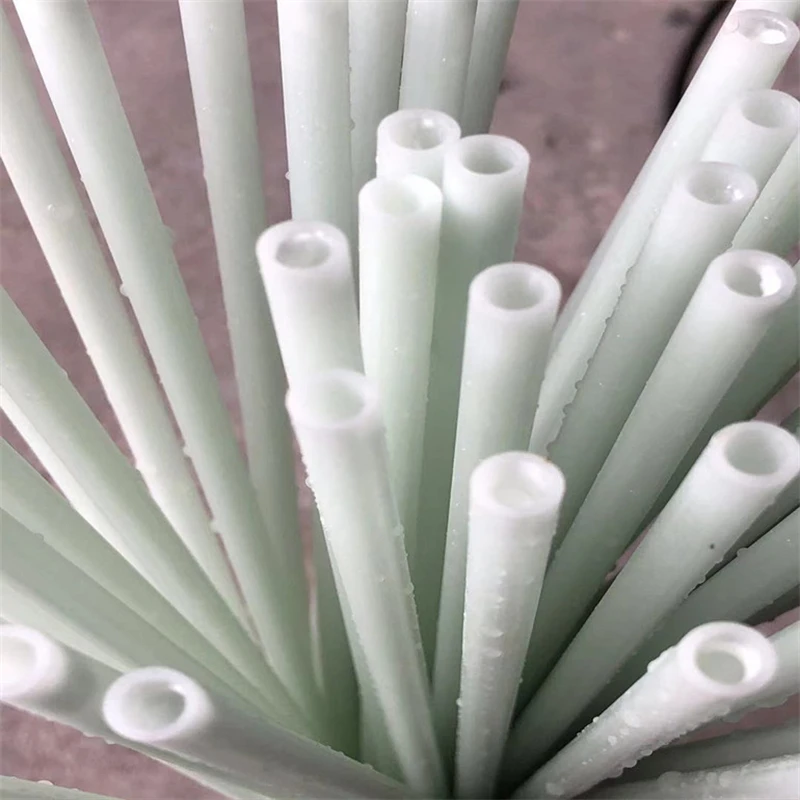 Tubo de fibra de vidrio blanco, varilla rígida de fibra de vidrio hueca de aislamiento, longitud de tubo de acero FRP de 1,6mm, diámetro de 500mm-25mm, 10 piezas, 2 piezas