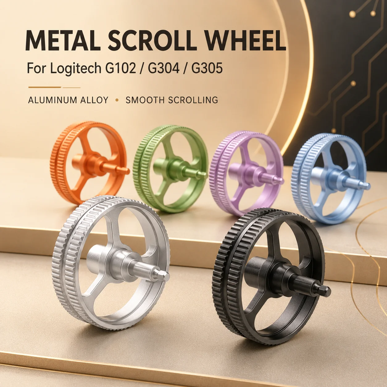 Mouse Wheel For Logitech G102 G304 G305 - Gaming Mouse Metal Scroll Roller Mice Replacement Accessory New 2026