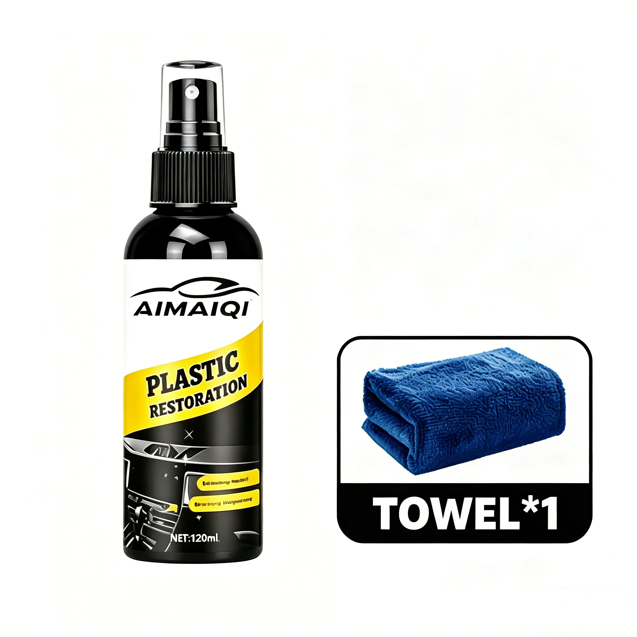 Trim Restorer Plastic - Plastic Revitaliserende Coating, Auto Trim Restorer,