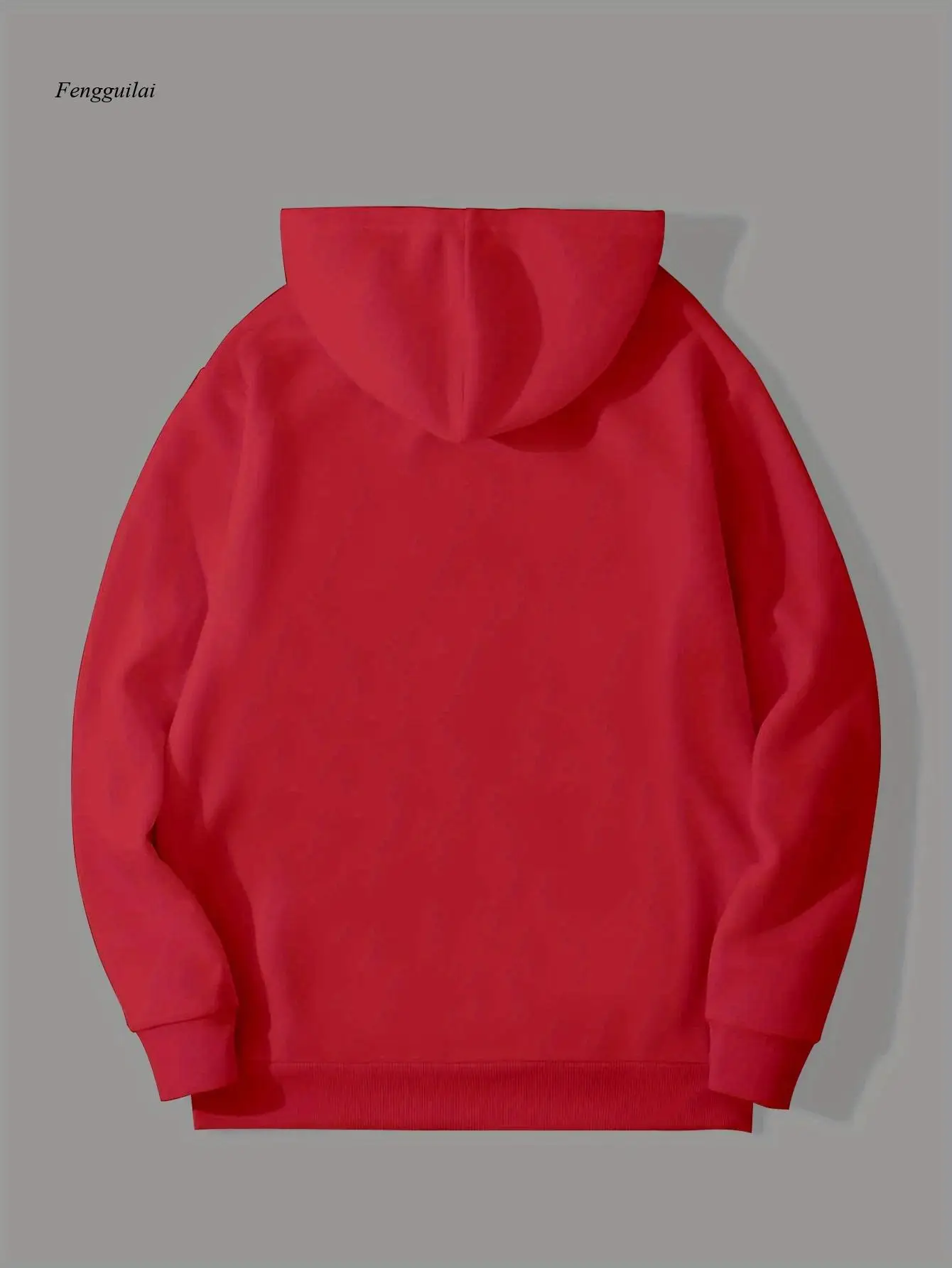 Dramatyczne sceny łowienia z czasów zimnej epoki - męskie bluzy z kapturem |   Luźny krój, materiał bez rozciągania, idealny na jesień/zimę