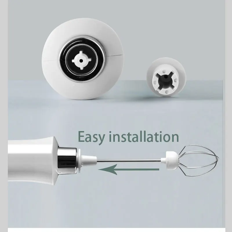 EXSX 3 In 1 Portable Electric Milk Frother Foam Maker Handheld Rechargeable Foamer High Speeds Drink Mixer Coffee Frothing Wand - Image 5