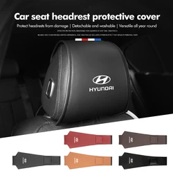 Car Seat Headrest Neck Support Protector Pillowcase Cover For Hyundai I30 I20 IX35 I40 Tucson Getz Veloster Kona Elantra