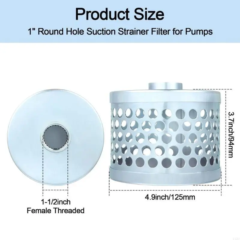 

E5BE Suction Strainer Round Hole Mesh Prevents Debris for Prevents Debris Entry
