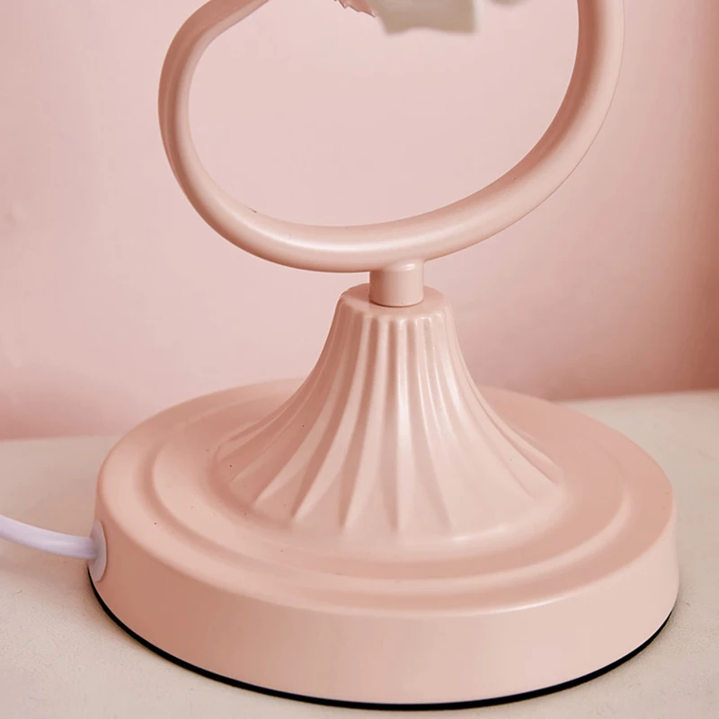 AFRA Modern Table Lamp Creative Design LED Glass Desk Light Fashion Ceramic Flower Decor For Home Living Room Bedroom Bedside