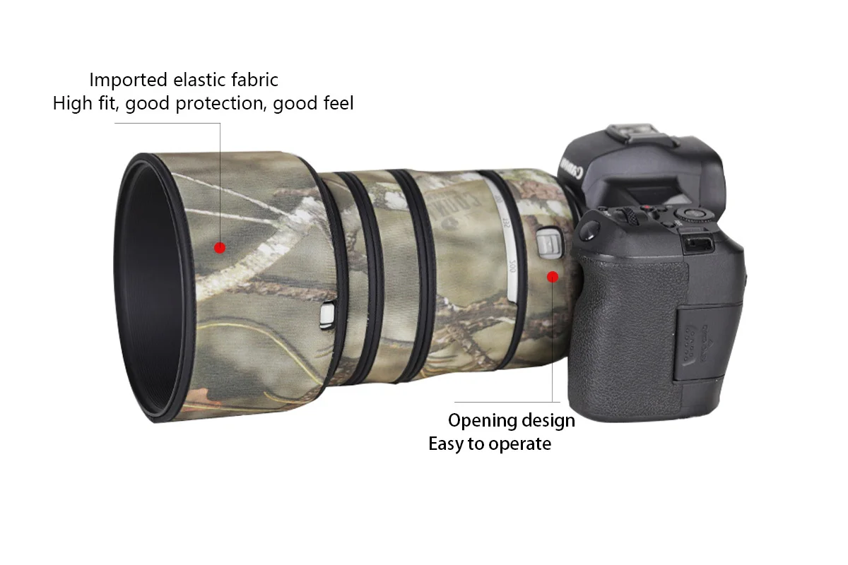 CHASING BIRDS camouflage lens coat for CANON RF 70 200 mm F4 L IS USM waterproof and rainproof lens coat protective cover