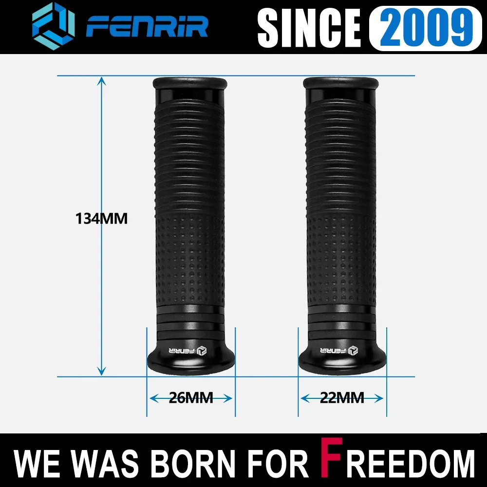 22MM Motorcycle Scooter Handlebar Grips Rubber for Honda Metropolitan Benly Dio Click Elite DUNK Yamaha BWS JOG Suzuki Address