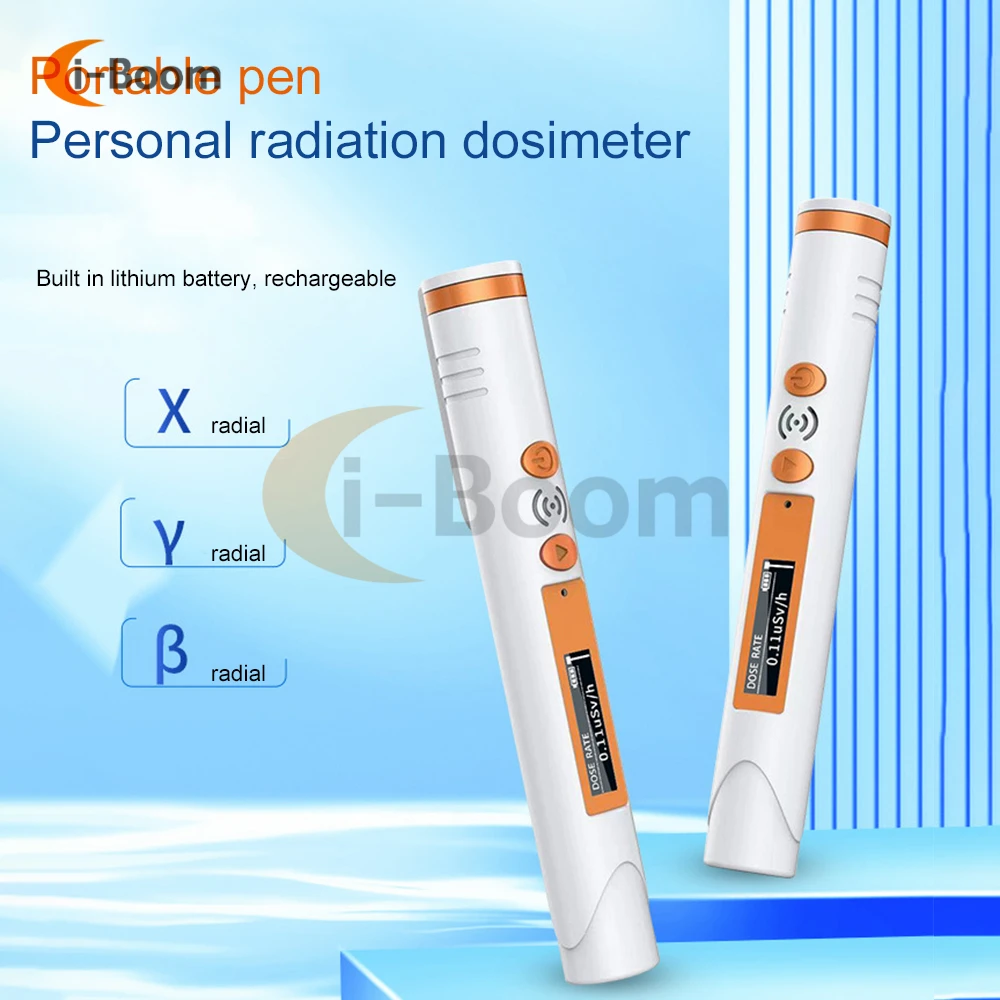 

Portable Geiger counter Nuclear Effluent Wastewater Nuclear Radiation Detector X β γ-ray Detector Alarm Dosimeter OLED Display