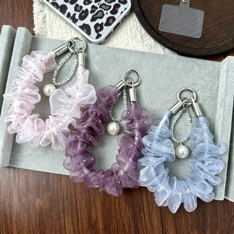 新しいファインフラッシュ大腸リストストラップパールクリスタル - Phone Accessories Wholesale In China のレビューと価格