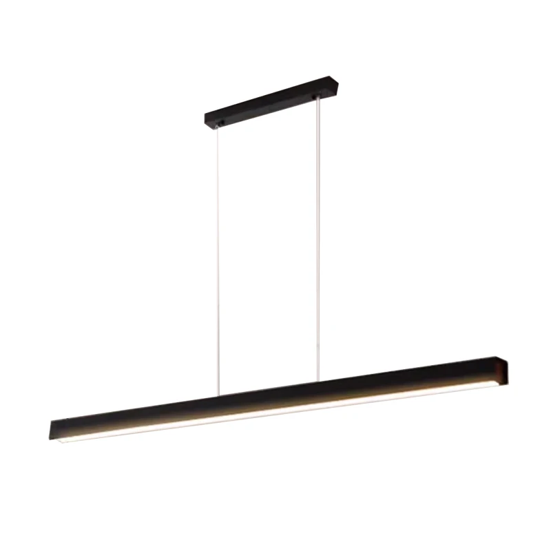 Factory sells black chandeliers, designer modern office chandeliers, restaurant LED linear lighting fixtures