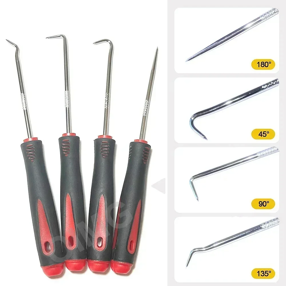 รถซีลน้ํามันไขควงชุด O แหวนปะเก็น PULLER Hooks เครื่องมือกําจัดยางหินทําความสะอาด Pick และชุดตะขอสําหรับยานยนต์