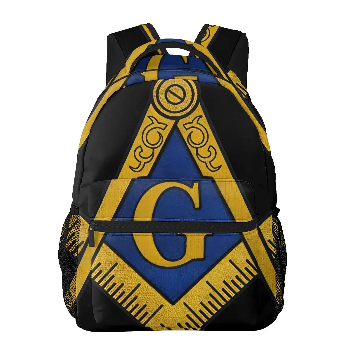 Unisex Freemasonry Casual Mochila, Estudantes, Lazer, Viagem, Computador