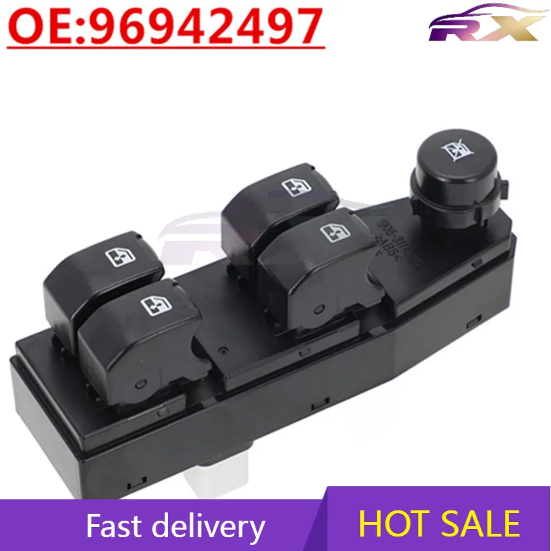 

OEM:96942497 Left Front Power Window Master Control Switch For Chevrolet Spark