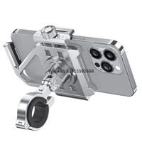 Motorcycle Phone Mount Adjustable Bicycle Mobile Phone Holder Universal Handlebar in Stock Waterproof De Celulares Motocicletas