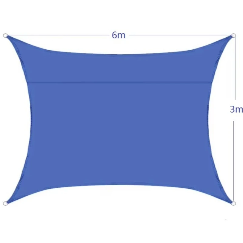 Heavy Duty Waterproof Oxford Shade Sail, Flame Retardant, 90% -98% Shade Rate, Large Rectangle Polyester Mesh Fast Delivery
