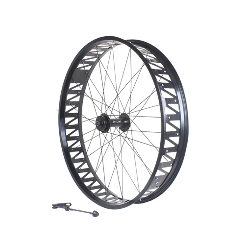 26x4.0/4.9 Inch Fat Bike Sneeuwscooter Schijfrem Wiel Set Peilin Hub Holle Voor 135Mm Achter 190Mm Fatbike Geanodiseerd kleur