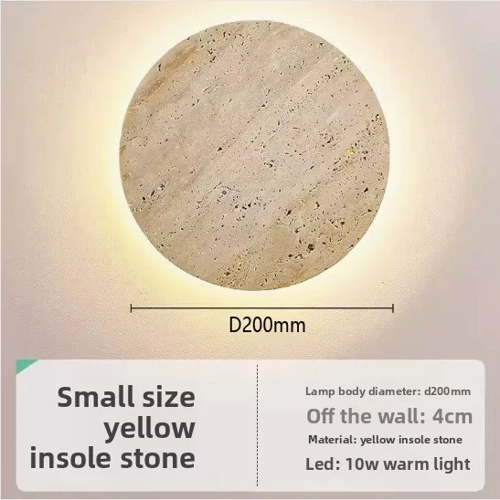 مصباح حائط إيطالي بسيط من الترافرتين الأسود، شمعدان أسود إبداعي لغرفة النوم وغرفة المعيشة وتناول الطعام وديكور الدرج #5