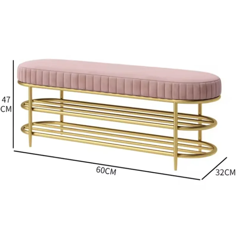 

Storage Shoe Bench stool With Seat Cushion Shoe Shelf Rack Bench Seat Placard Living Room Furniture House Entry Furniture