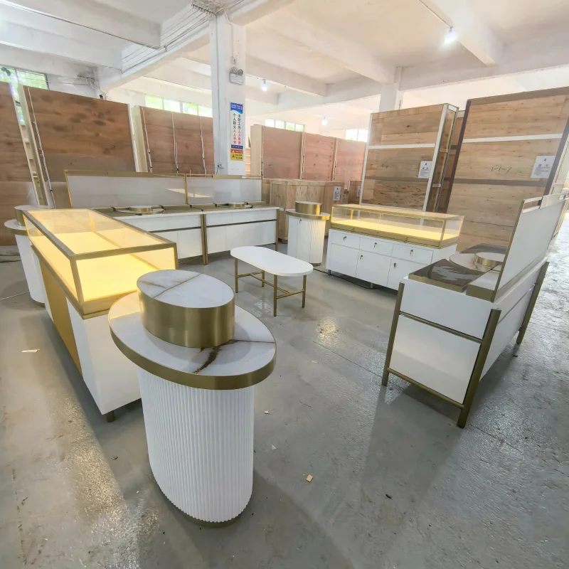 custom.Customized Modern Medical Spa Beauty Salon Furniture Luxurious Skincare Cosmetics Display Showcase Boutique Counter Rack