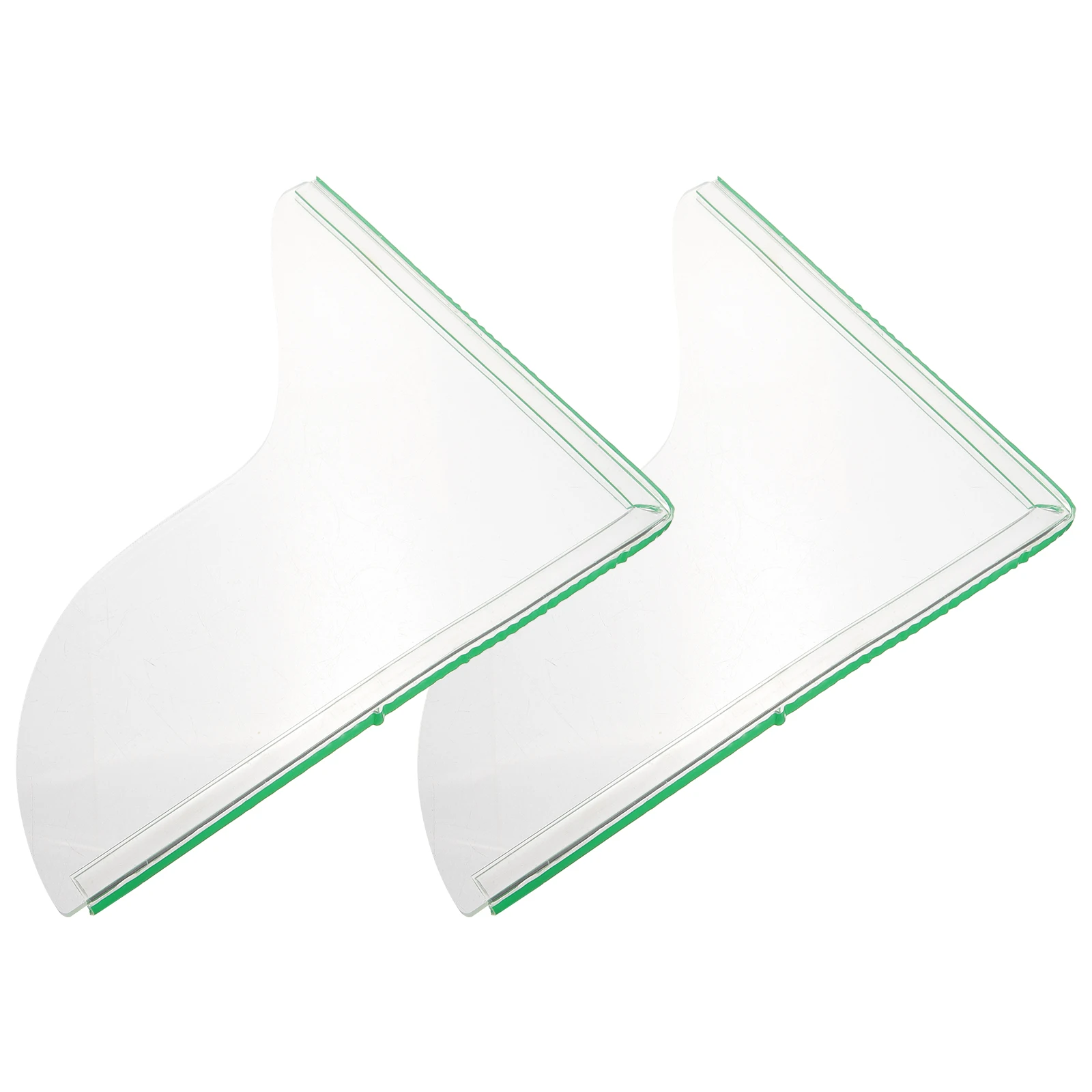 

2 Pcs Bath Bathtub Shower Water Blocker Acrylic Splashing Hair Trap