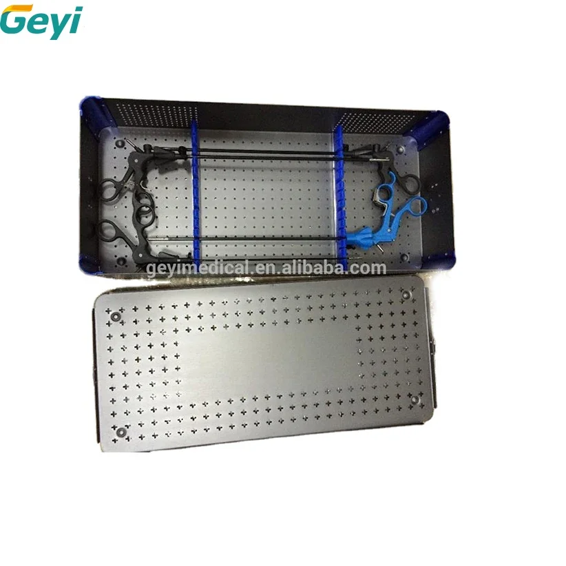 Great feedback ge，yi laparoscopic instruments sterilization container box for medical instruments